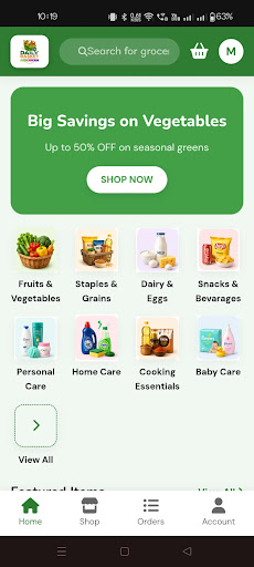 Daily Basket screen 2